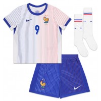 Camisa de Futebol França Olivier Giroud #9 Equipamento Secundário Infantil Europeu 2024 Manga Curta (+ Calças curtas)
